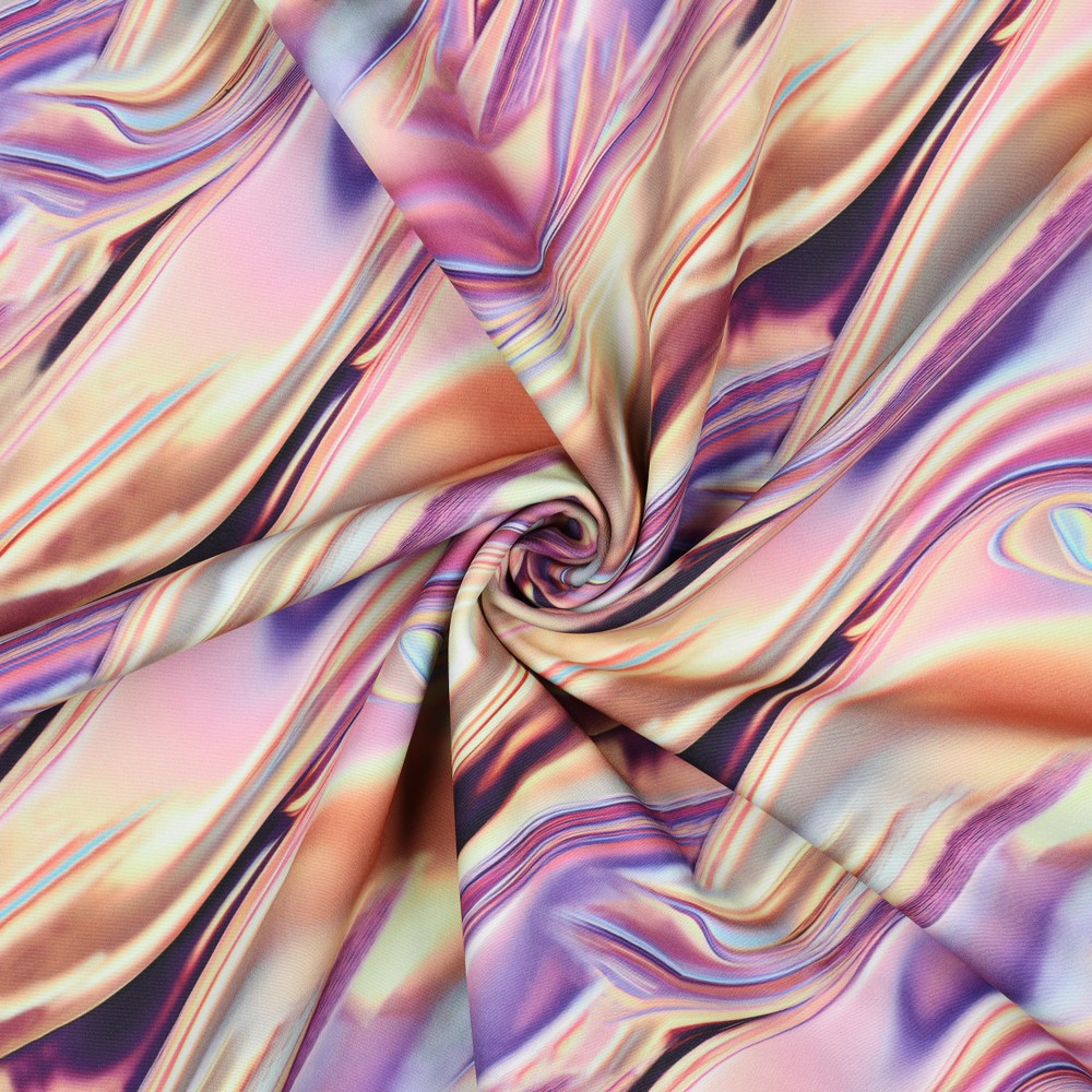 Softshellkangas - abstrakt, värviline